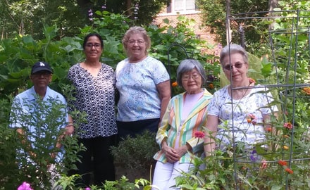 Group of seniors at Culpepper Garden Afforable Senior Living
