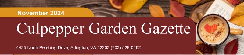 Culpepper Garden Gazette Newsletter November 2024